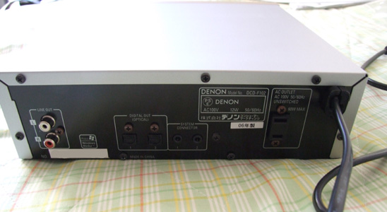 スタフ屋 据え置き型CDプレーヤー(DENON DCD-F102) コンデンサ交換